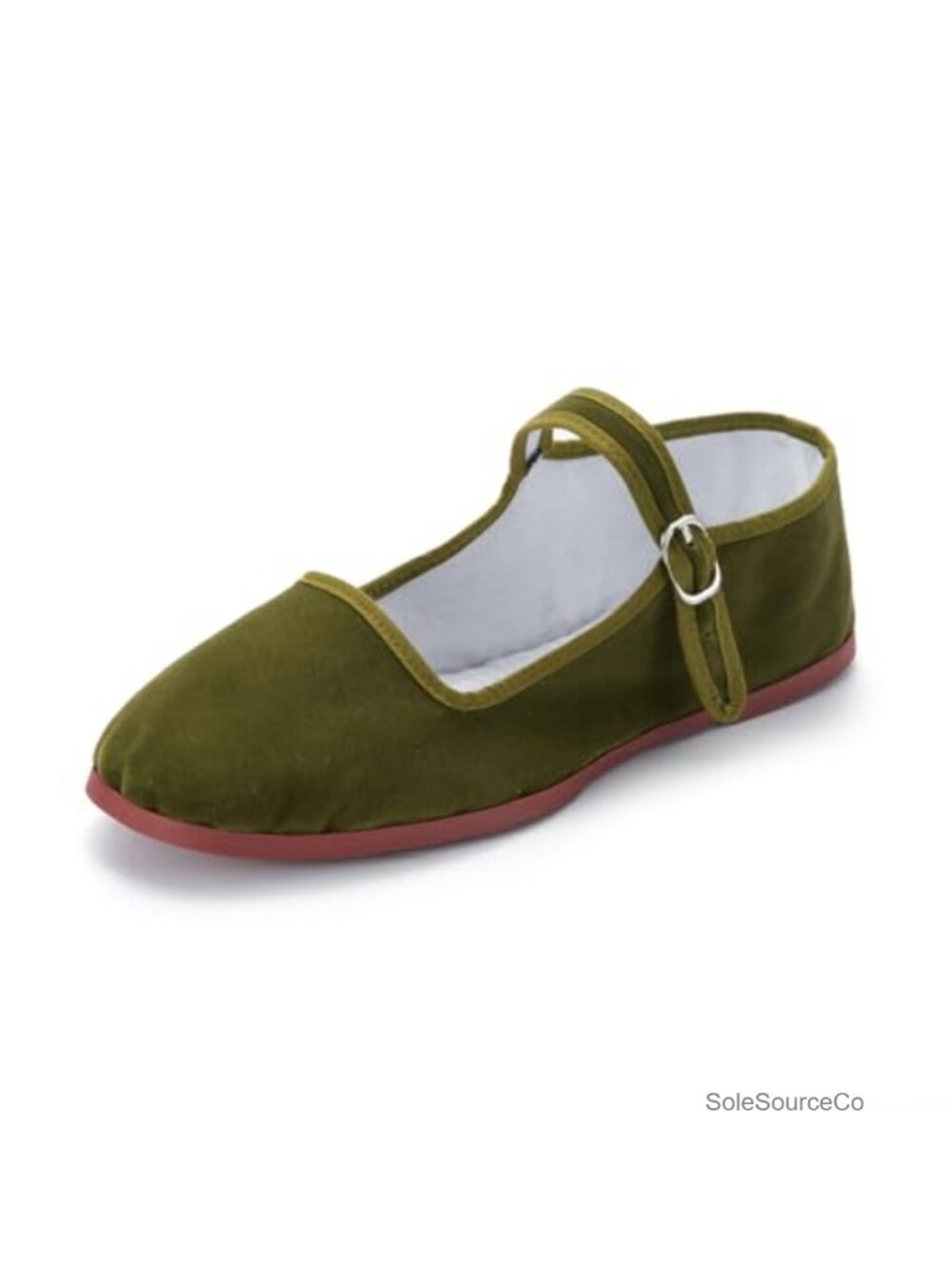 Womens Mary Jane Flats Buckle Slip On Chinese Slippers Cotton Lined